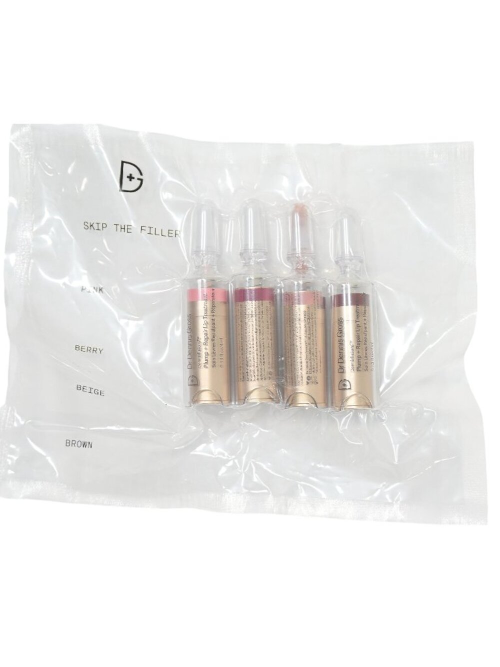 Dr Dennis Gross DermInfusions Plump + Repair Peptide Lip Treatment Tint SET